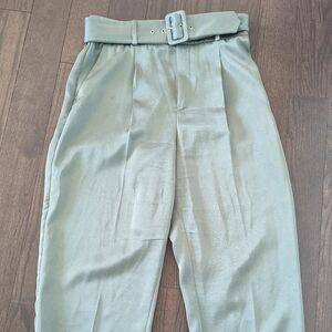 Mint Satin MNG Trousers